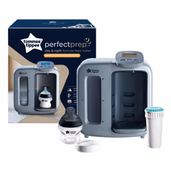 Tommee Tippee Perfect Prep Day & Night the Baby Bottle Maker Machine with Digital Display and Adjustable Volume, Grey