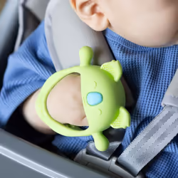 Nuby Silicone Mini Wrist Teether | Easy Grip | BPA-Free | Suitable from 3 Months Plus