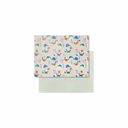 Nuby Foldable Reversible Play Mat - Easy Clean | Reversible | Waterproof | Suitable from Birth (Ocean Friends)