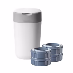 Tommee Tippee Nappy Bin and Refills Poubelle Ã  Couches Twist & Click + 4 Recharges Tommee Tippee