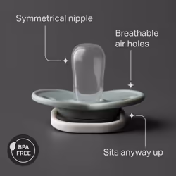 Tommee Tippee Anytime Dummies, 18-36 Months, 6 Pack Dummies. Symmetrical Design, BPA Free, Reusable steriliser pod