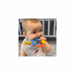 Nuby Wacky Teething Ring Teether 1 Count (Pack of 1),yellow