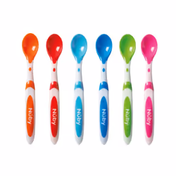 Nuby Muncheez Weaning Spoons, Pack of 6