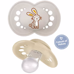 MAM Silicone Dummy Original 6-16 Months SkinSoft Silicone, 4 Pieces - Value Pack Unisex, 2 Travel Boxes