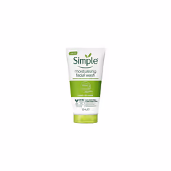 Simple Kind To Skin Care Bundle Of Purifying Cleansing Lotion 200ml, Moisturising Facial Wash 150ml, and Replenishing Rich Moisturiser 125ml