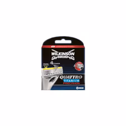 Wilkinson Sword Quattro Titanium Precision Razor Blades - Pack of 8
