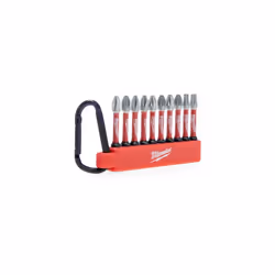 Milwaukee - Shockwave Impact Duty Screwdriver Bit Carabiner Set 10 Piece, Variety Pack