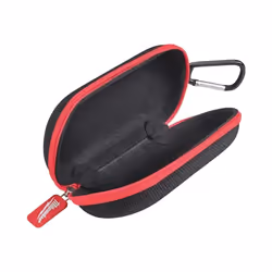 Milwaukee Safety Glasses Case, Hard, Red, One Size, Modern Style, 4932492083