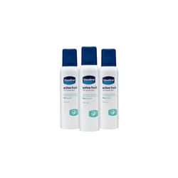 Vaseline Antiperspirant Deodorant Active Fresh With Proderma - 150Ml - Pack Of 3