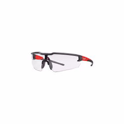 Milwaukee Anti-Fog Safety Glasses Clear Lens Black/Red Frame 1 pc. - Case of: 1;