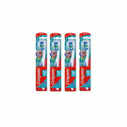 4 x Colgate 360 Whole Mouth Clean Toothbrush with Tongue Cleaner MEDIUM
