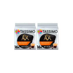Tassimo L'OR Espresso Delizioso Coffee Pods x16 (Pack of 2, Total 32 Pods)