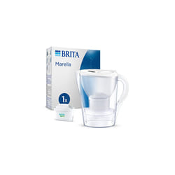 BRITA Carafe filtrante Marella blanche + 1 cartouche filtrante MAXTRA PRO All-in-1 - Nouveau MAXTRA +