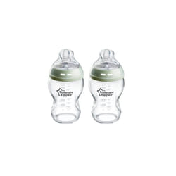 Tommee Tippee Anti-Colic Glass Baby Bottle - 250ml, 2 Pack