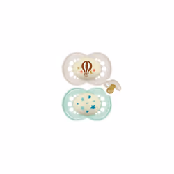 MAM Latex Original Night Soothers - 16+ Months, Steriliser Case