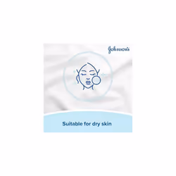 Johnson's Face Care Makeup Moisturising Wipes, Pack of 6 (25 Wipes)