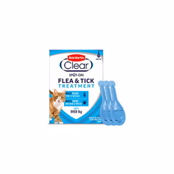 Bob Martin Clear Spot On Flea Treatment for Cats & Kittens - Kills Fleas & Ticks (3 Pipettes)