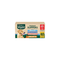 WINALOT Friday Suppers Mixed Variety Fish in Gravy Wet Dog Food 40x100g