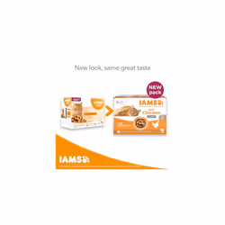 IAMS Delights Complete Wet Cat Food for Senior 7+ Cats Chicken in Jelly Multipack 12 x 85 g Pouches