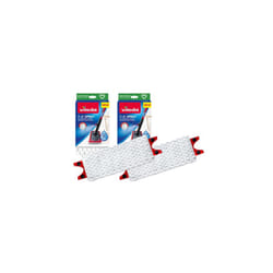 Vileda 1-2 Spray Microfibre Pads Refill Mop Head Replacement Set for Vileda Ultramax and Spray Mops, Pack of 2 Refills