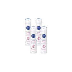 NIVEA Pearl & Beauty Anti-Perspirant Spray, 150ml, 48H, (Pack of 4)