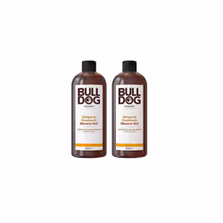 BULLDOG SKINCARE - Ginger and Patchouli Shower Gel | Zesty and Energising Scent | 500 ml (Pack of 2)