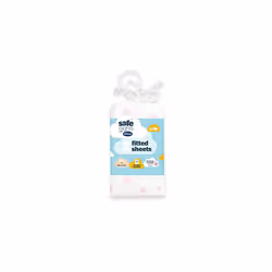 Silentnight Safe Nights Crib Fitted Sheets, Jersey Cotton, 2-Pack