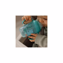 Nuby Grip N Sip Water Bottle 240ml, Whales (Pack of 2)