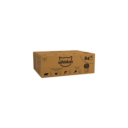 whiskas 1 plus Adult Mixed Selection in Jelly 84 Pouches, Adult Wet Cat Food, Megapack (84 x 85 g)