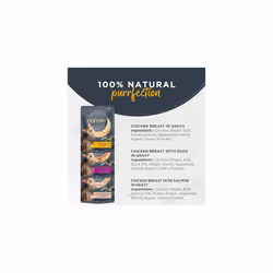 Encore Natural Wet Cat Food, Pouch Multipack Chicken Selection in Gravy, 50g (5x50g Pouches)