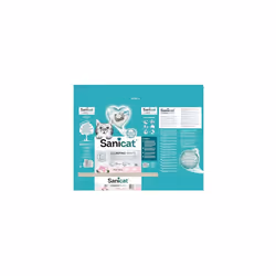 Sanicat White Clumping Cat Litter, Rose, 8L