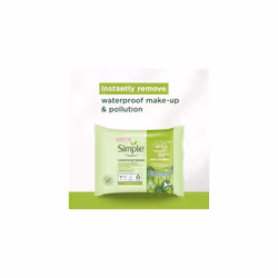 Simple Kind to Skin Bio-degradable Cleansing Wipes face wipes to remove waterproof eye make-up for sensitive skin 6x 25 wipes
