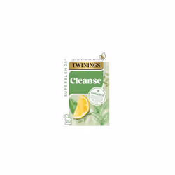 Twinings Superblends Cleanse Tea - Green Tea Herbal infusion with Matcha, Lemon & Fennel Seeds with Manganese- 20 Biodegradab ...