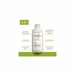 Simple Kind to Skin Hydrating Cleansing Oil cruelty-free and vegan sensitive skin cleanser 6x 125 ml