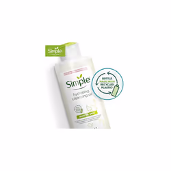 Simple Kind to Skin Hydrating Cleansing Oil cruelty-free and vegan sensitive skin cleanser 6x 125 ml