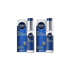 NIVEA MEN Anti-Age Hyaluron Face Gel, 50ml, Wrinkle Reduce, 2 Pack