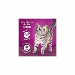 Whiskas Tasty Duo 1+ Surf and Turf in Jelly 48 x 85 g Pouches, Adult Cat Food, Pack of 4 (12 x 85 g)