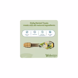 WHIMZEES By Wellness Toothbrush, Month Box, Natural and Grain-Free Dog Chews, Dog Dental Sticks for Small Breeds, 30 Pieces (One Month Supply), Size S