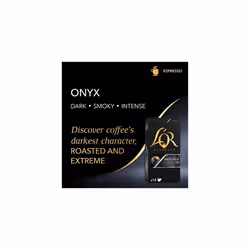 L'OR Espresso Onyx Coffee Pods x10 Intensity 12 (Pack of 10, Total 100 Capsules)