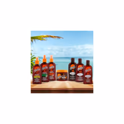 Malibu Sun Bronzing Fast Tanning Oil with Beta Carotene, Water Resistant, Tropical Coconut Fragrance, 200ml (Pack of 2)