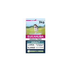 Eukanuba Grain Free Adult Large Dry Dog Food Lamb 3kg