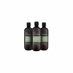 Baylis & Harding Goodness Men's Bergamot & Clary Sage Natural Shower Gel, 500 ml (Pack Of 3) - Vegan Friendly