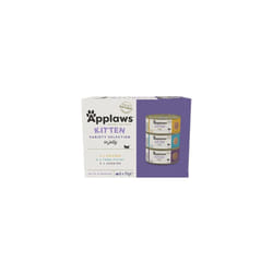 Applaws Natural Cat Food, Kitten Multipack Chicken and Fish Selection in Jelly Tin, 6 x 70 g