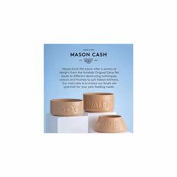Mason Cash Linear Grey Stoneware Pet Bowl, 13 cm (Pack of 3)