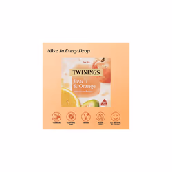Twinings Peach & Orange Tea Bags, 20 Count (Pack of 1)