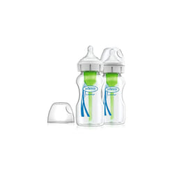 Dr Brown's Anti-Colic Glass Baby Bottle 9oz 2pk