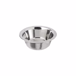 Rosewood Deluxe Stainless Steel Dog Bowl, 6.5-Inch, Clear