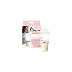 Tommee Tippee Closer to Nature Breast Milk Storage Bags, Pre-Sterilised Stand-Up Pouches, Secure Double Seal, Single Use, 350ml Capacity, Pack of 36