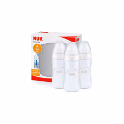 NUK First Choice+ Baby Bottles 0-6 Months 150 ml - 3 Count