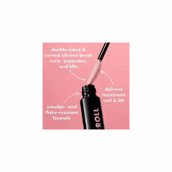 e.l.f. Lash 'N Roll Mascara, Curling Mascara For Visibly Lifted Lashes, Lifts & Separates Lashes. Long-Lasting Formula, Vegan & Cruelty-Free, Black